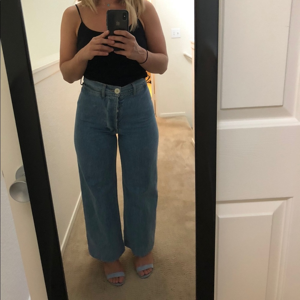 Jesse kamm sailor pant in light blue, like new